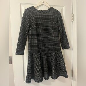 Ann Taylor Loft black print dress, size XS